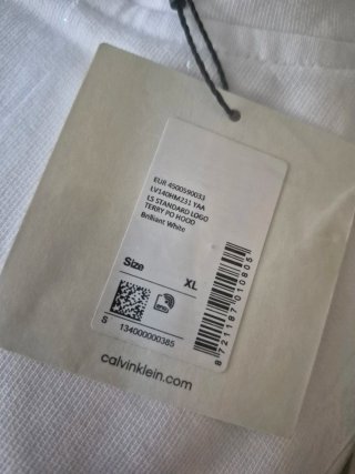 Sudadera Calvin Klein Blanca Talla XL
