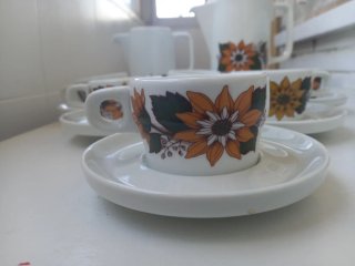 Juego de café Bidasoa 80 porcelana.  Coleccionismo