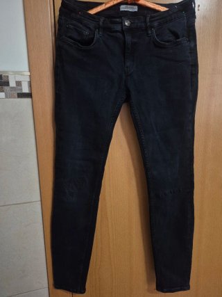 Vaqueros Zara Woman Negros