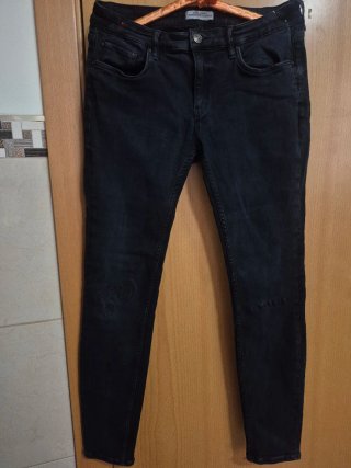 Vaqueros Zara Woman Negros