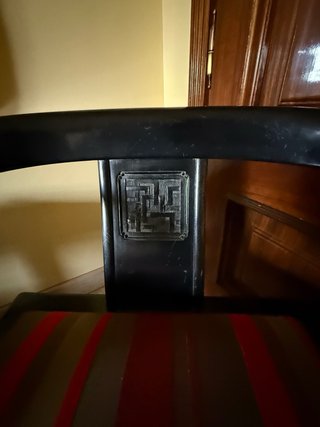 Mesita y 2 Sillas chinas estilo Ming Negras