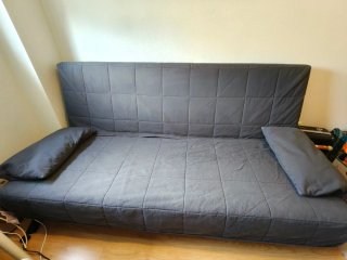 Sofá Cama Ikea Gris Azulado