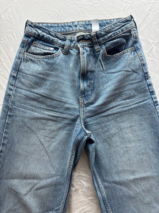 Jeans H&M Talla 4 Tiro Alto Rectos Nuevos