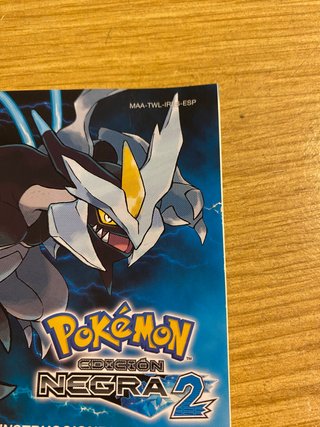 Manual Pokémon Edición Negra 2 Nintendo DS