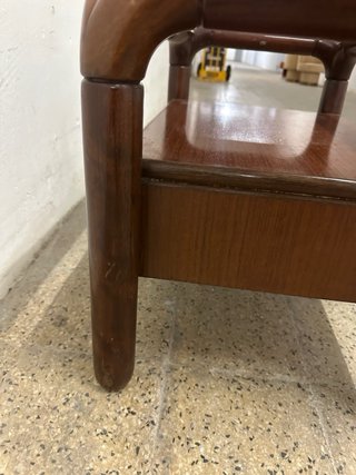 Mesita caoba y Mármol anos 70
