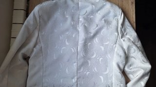 Traje de noche blanco estampado Talla M