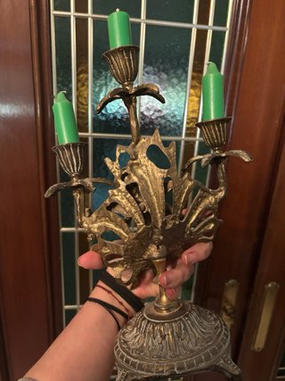Candelabros de Bronce vintage