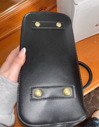 Bolso Coach Negro y Blanco con Lazos