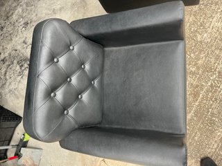 Sillón Peluquería/Barbería Negro Giratorio
