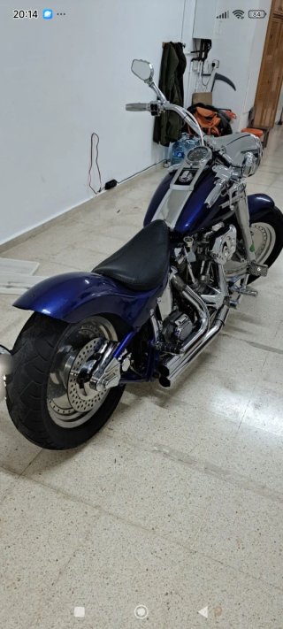 Harley-Davidson Cruiser Azul y Plata