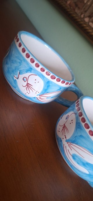 Tazze in ceramica artigianale italiana