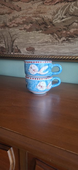 Tazze in ceramica artigianale italiana