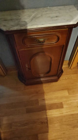 Mueble aparador clásico madera mármol