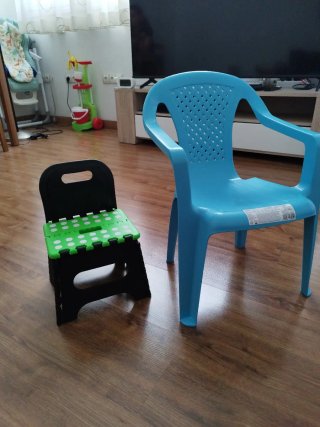 Sillita infantil plegable verde