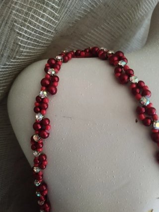 Vestido rojo festivo