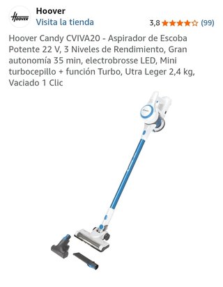 Aspirador Escoba Candy Viva 22V