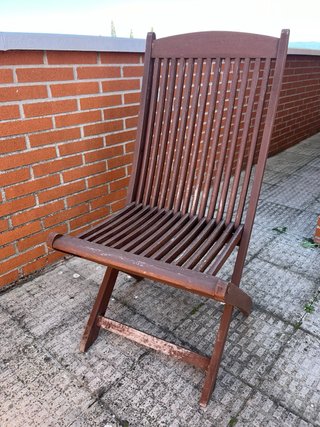 Conjunto 4 sillas madera con cojines