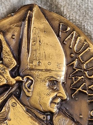Medaglia Bronzo Dorato Paolo VI - 1968