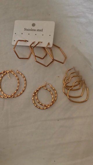 Lote Pendientes Oro y Plata