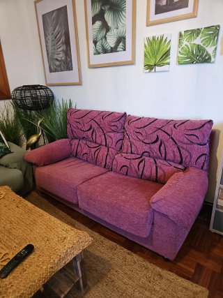 2 Sofás Verdes Casi Nuevos con Funda