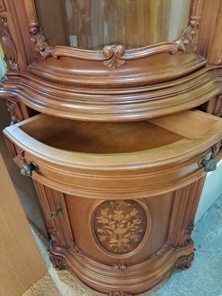 Vitrina Esquinera Clásica Madera