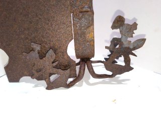 Antico pezzo carretto siciliano in ferro