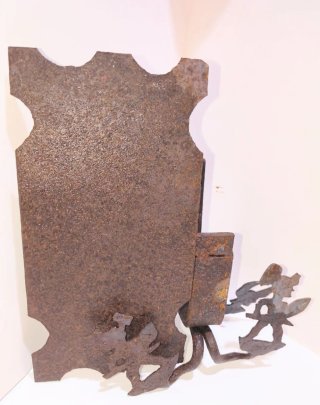 Antico pezzo carretto siciliano in ferro