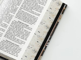 Biblia RV1960 - Letra Grande - Negro - floral