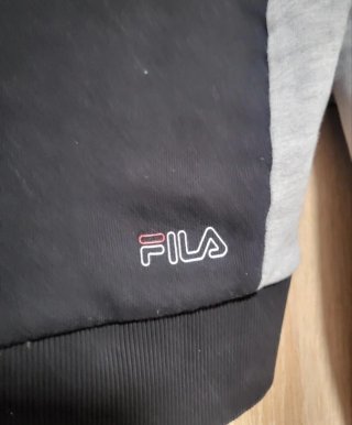 Sudadera Fila negra y gris
