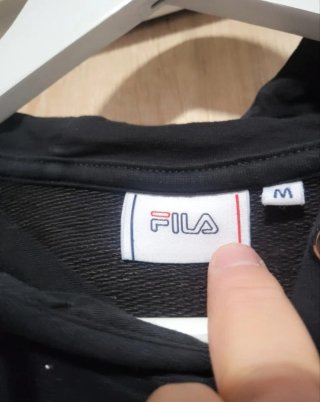 Sudadera Fila negra y gris