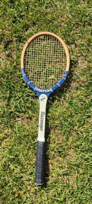 Lote 2 raquetas vintage madera Santana + Slazenger
