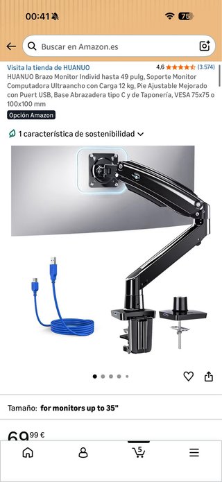 Brazo para monitor HUANUO