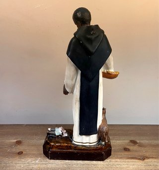 Imagen devocional de San Martín de Porres 32 cm