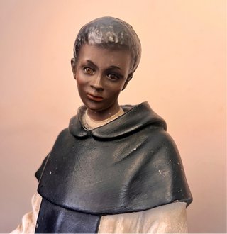 Imagen devocional de San Martín de Porres 32 cm