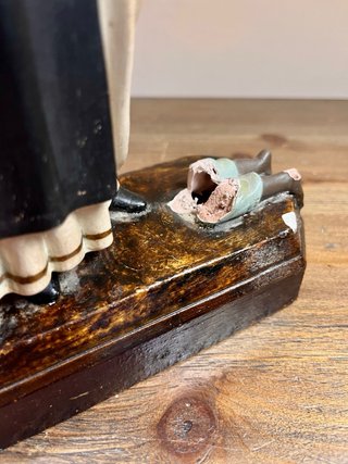 Imagen devocional de San Martín de Porres 32 cm