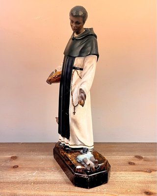 Imagen devocional de San Martín de Porres 32 cm