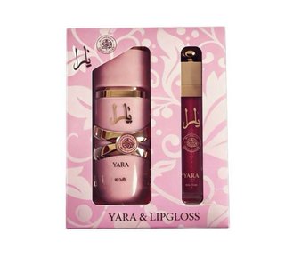 NUEVO set perfume YARA con lip GLOSS incluido