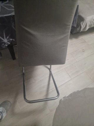6 Sillas Comedor Tela Gris