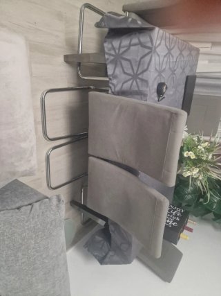 6 Sillas Comedor Tela Gris