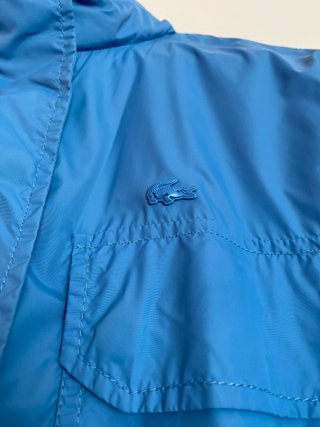 Parka Cortavientos Lacoste Azul Mujer