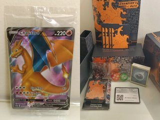 Carta Pokémon Charizard + caja expansión