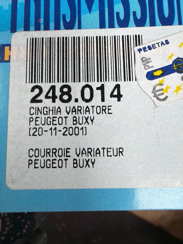 Correa Variador Peugeot Buxy 248.014