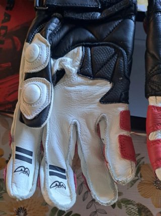 Guantes de moto Berik deportivos rojos