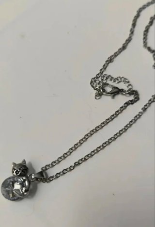 Collar gato con circonita brillante