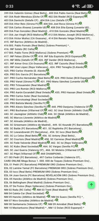 Cambio de Cromos Adrenalyn XL LaLiga 2025-26