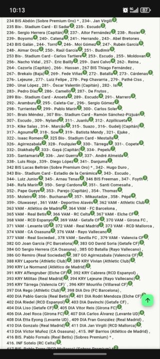 Cambio de Cromos Adrenalyn XL LaLiga 2025-26