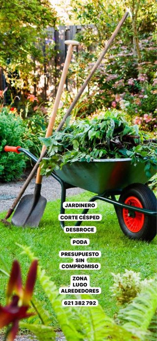 Se ofrece jardinero Zona lugo