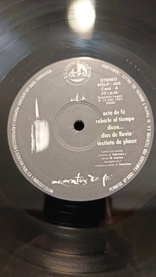 OBK - Momentos de Fe Vinilo LP Original 1993 NM/NM