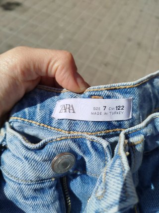 Falda pantalón vaquera zara