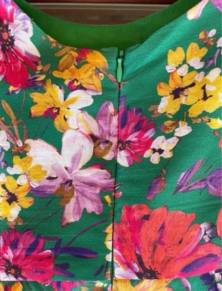 Vestido Etxart & Panno verde estampado floral